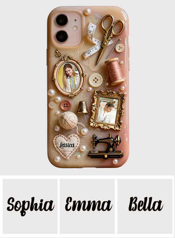 Coque de téléphone personnalisée « Couture » avec imprimé intégral