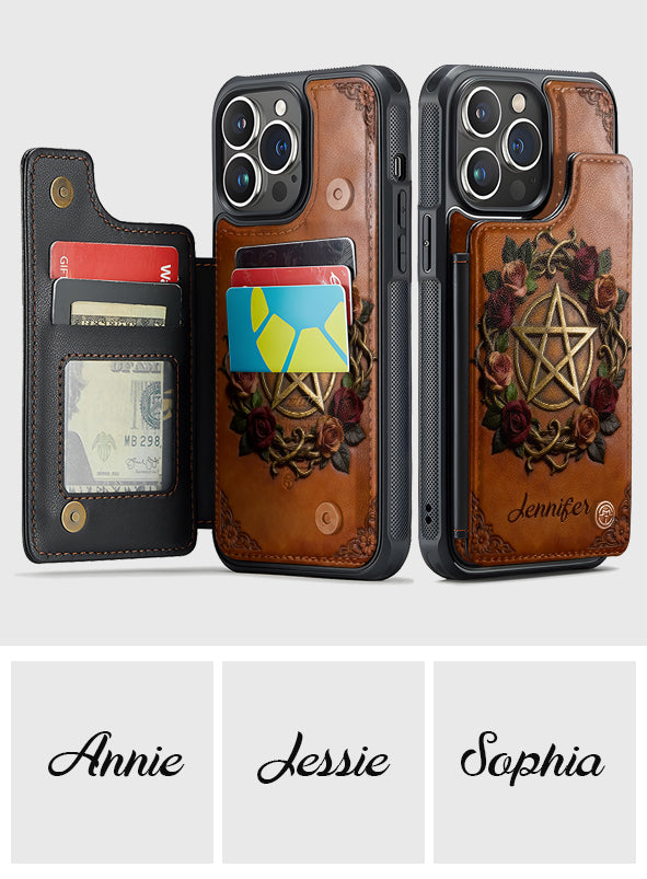 Magic Symbol - Personalized Witch Fully Printed Wallet Phone Case