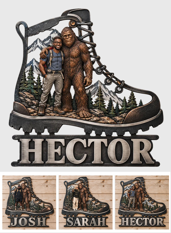 Hiking Expert - Personalized Hiking 3D Printed Cut Metal Sign