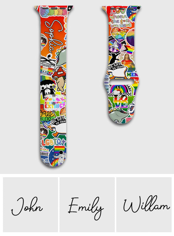 Be Kind - Personalized LGBT Support Apple Watch Band