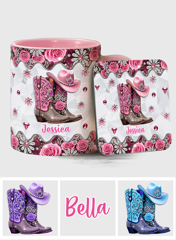Bottes de cowgirl - Mug personnalisé à motif cowgirl