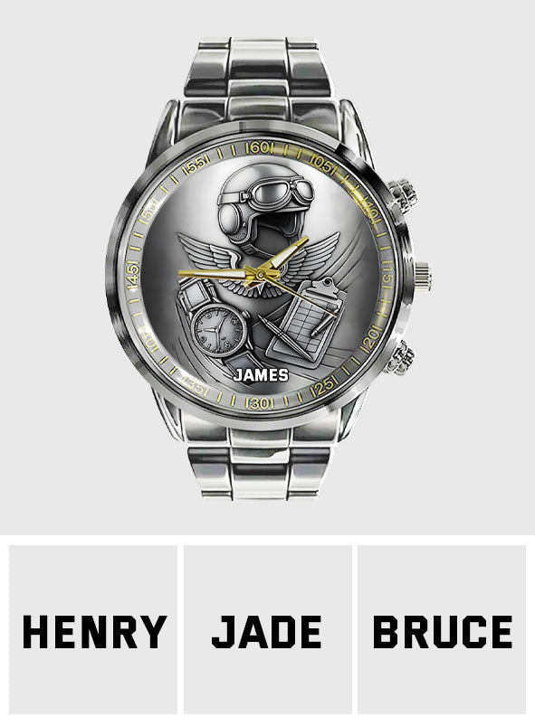 Une fois que vous avez goûté au vol - Montre de pilote personnalisée