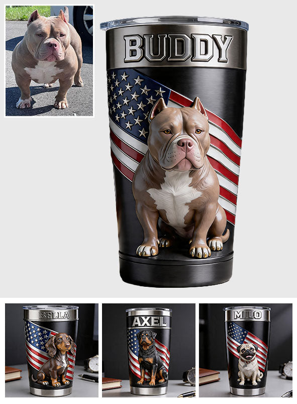 Gobelet Personnalisé Photo Animaux Avec Motif Drapeau Américain