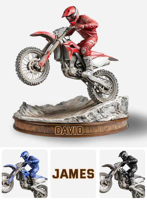 Ride Or Die - Personalized Dirt Bike Custom Shaped Acrylic Plaque