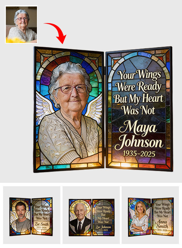 Your Wings Were Ready - Personalized Memorial Acrylic Diptych