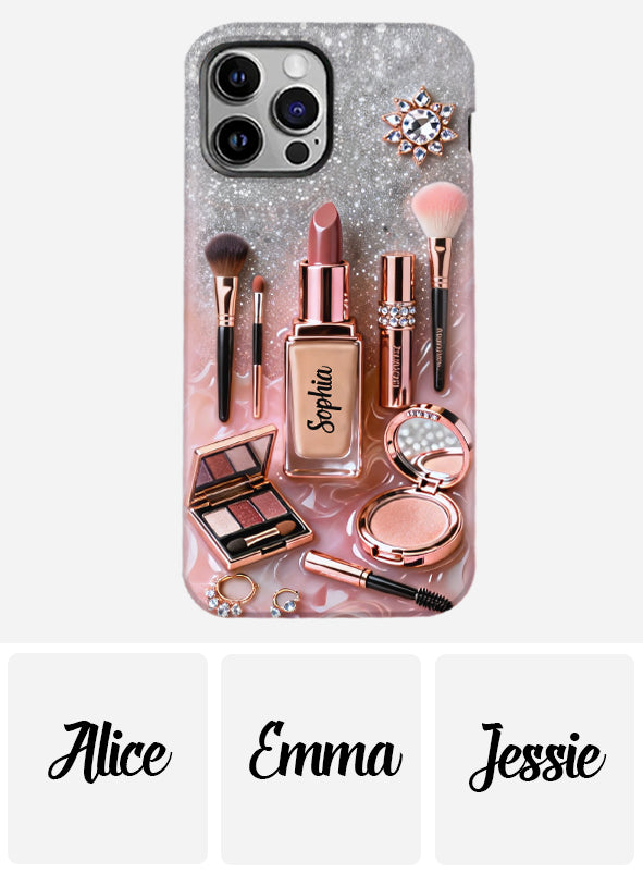 Maquilleuse fière - Coque de téléphone personnalisée avec impression intégrale - Maquillage