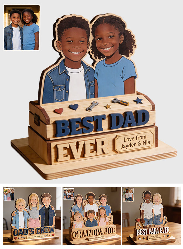 Cadeau de la Fête des Pères pour Papa, Papi - Père Personnalisé 2 Couches Grand Autonome