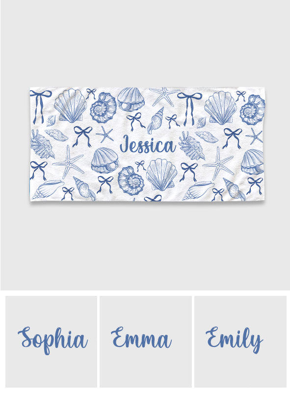 Beach Lovin' Girl - Personalized Sea Lover Quick-dry Beach Towel/ Bath Towel