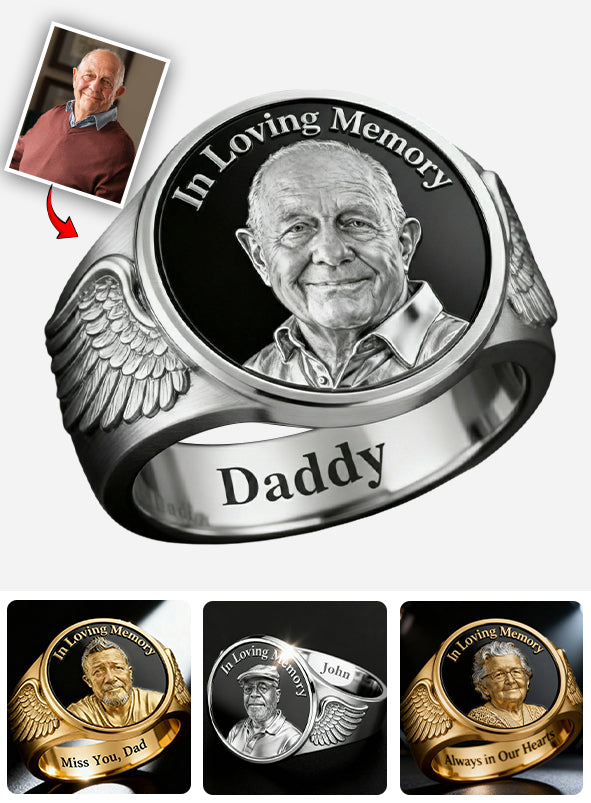 En souvenir de - Bague chevalière commémorative personnalisée