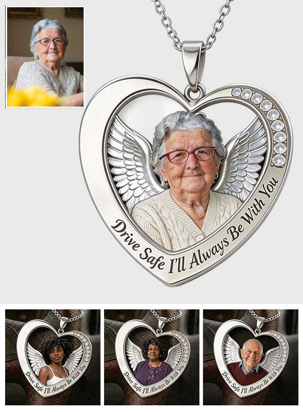 Custom From Any Photo, Car Interior Decoration, Steering Wheel Rosary Charm - Personalized Memorial Bracelet With Charms