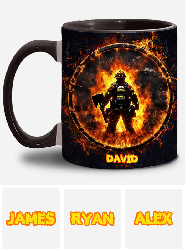 Proud Firefighter - Personalized Firefighter Accent Mug