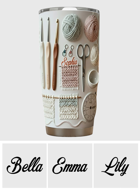 Love Crocheting - Personalized Crocheting Tumbler
