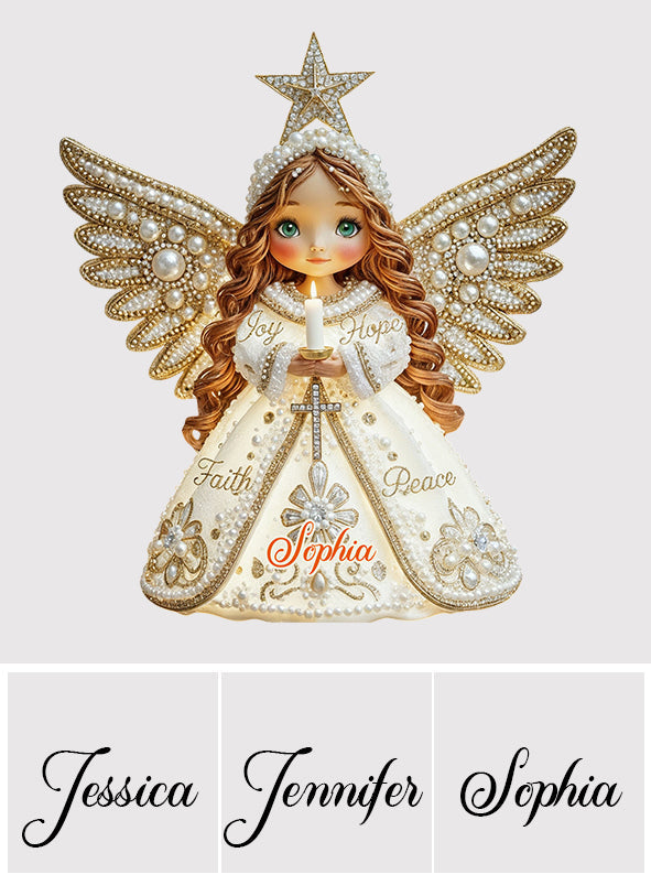 Ange Joie Espérance Foi Paix - Décoration de sapin chrétienne