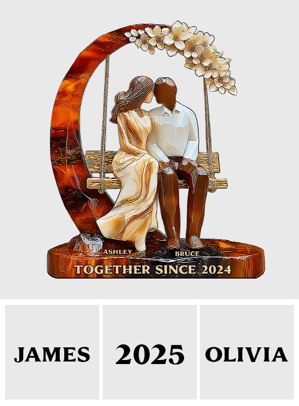 Together Since - Personalized Couple Custom Shaped Acrylic Plaque