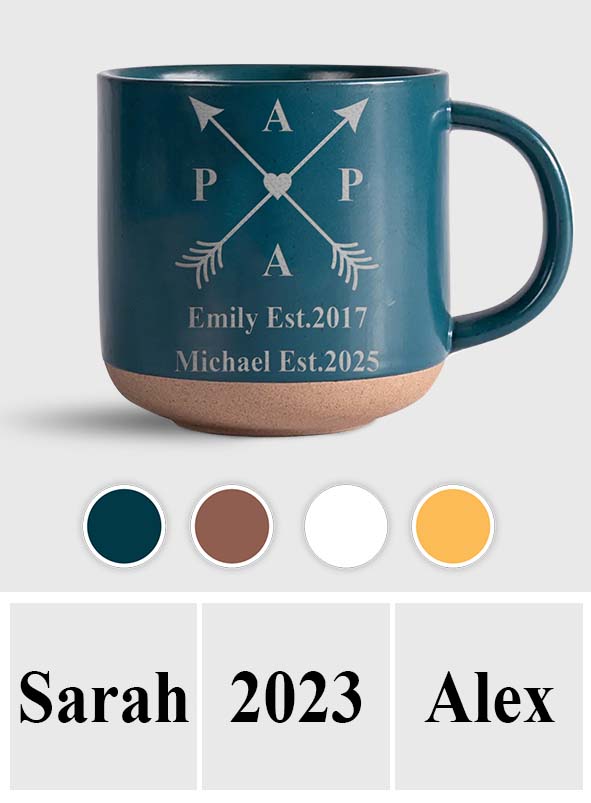 Meilleur papa du monde - Mug en céramique personnalisé gravé pour papa