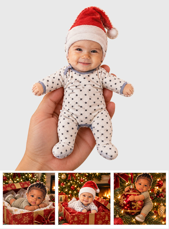 Custom Any Photo - Personalized Kid Posable Plush Doll