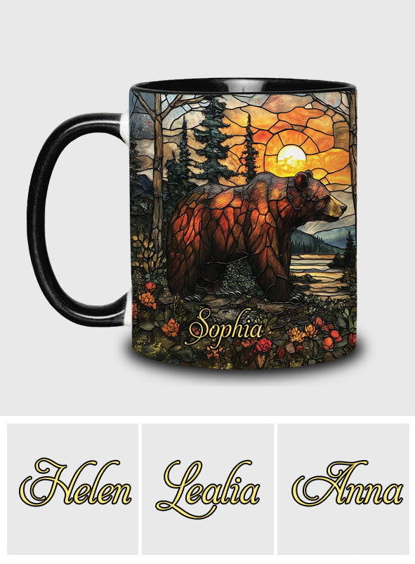 Forest Bear - Personalized Bear Accent Mug