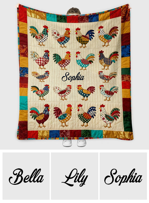 Couverture personnalisée Love Chicken