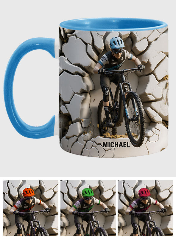 Mug personnalisé « Motard cool » avec motif moto cross