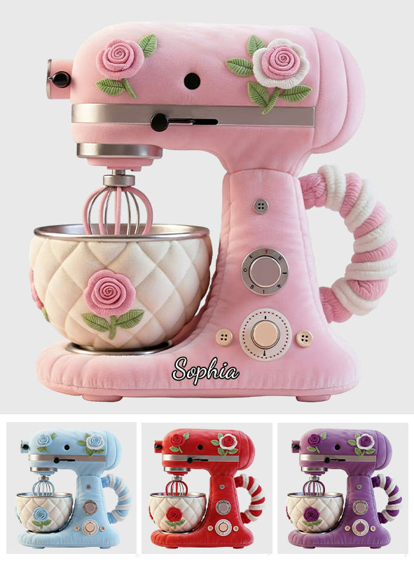 Cadeau idéal pour les passionnés de pâtisserie : coussin en fausse fourrure personnalisé.