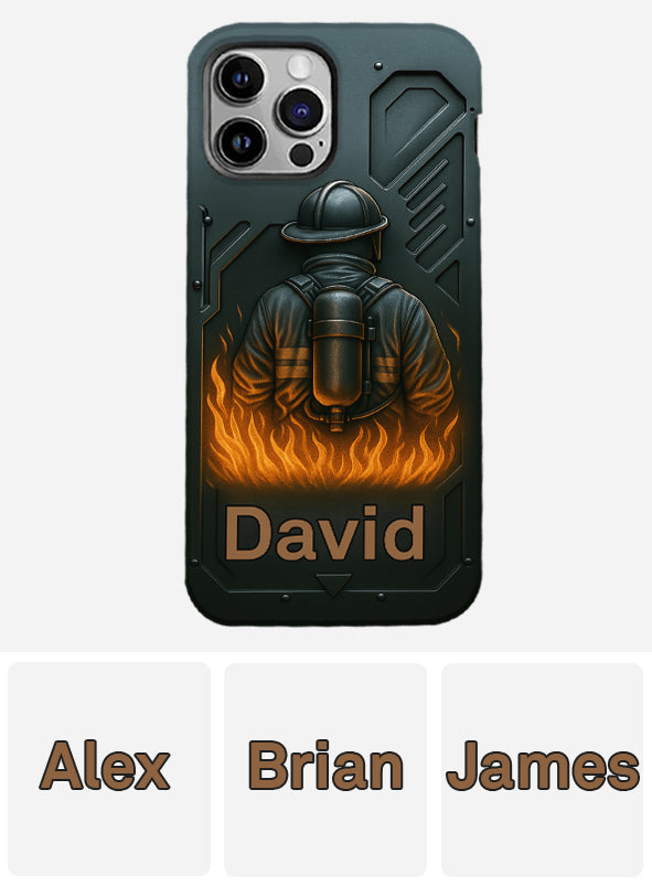The Strone One - Personalized Firefighter Full Print Phone Case