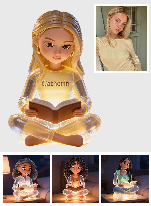 Book Lover - Personalized Book Acrylic LED Night Light