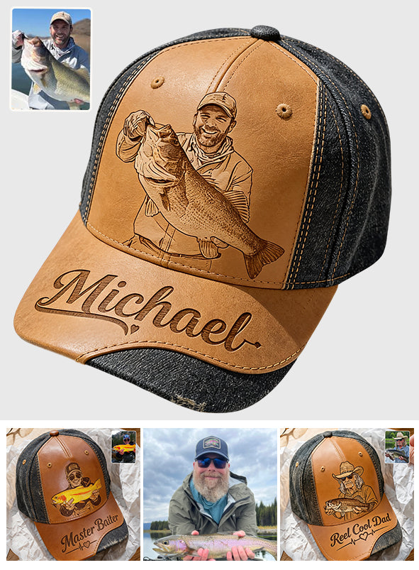 Casquette de pêche personnalisée pour Papa/ Mari/ Fils... - Casquette classique personnalisée