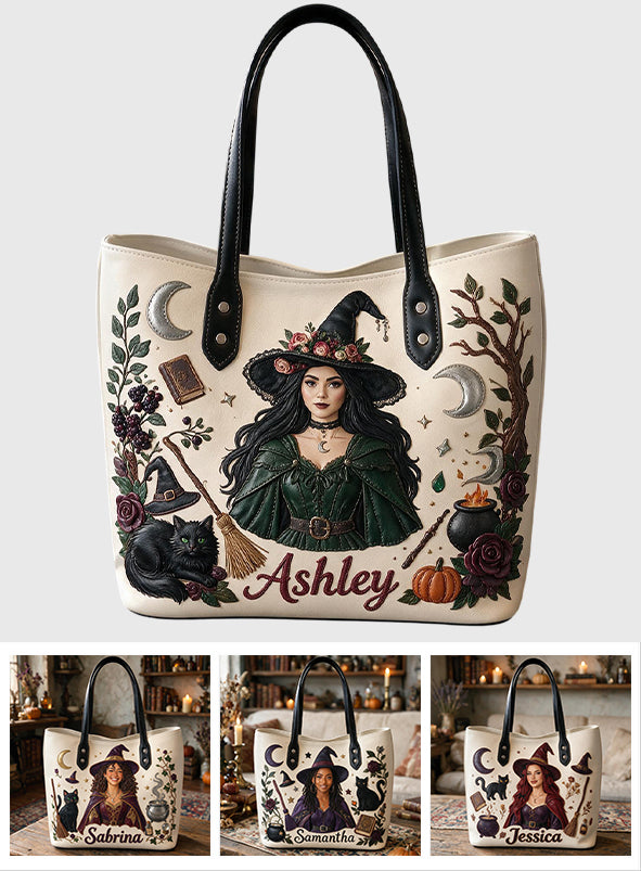 Spells & Sparkles - Personalized Witch Leather Bag