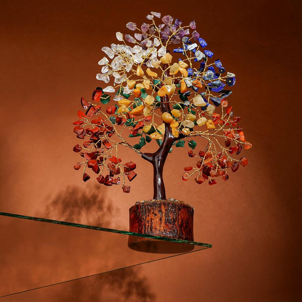 L'Arbre de Vie des Sept Chakras, Cristal de Guérison pour une Énergie Positive