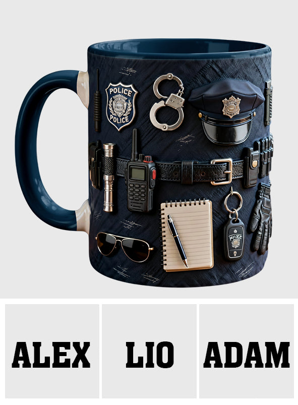 Mug personnalisé « Officier de police »