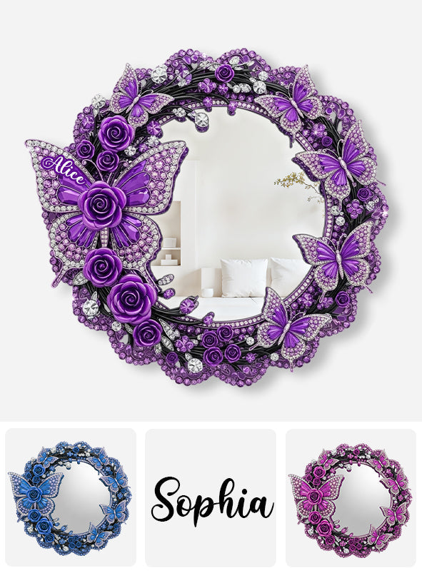 Magnifiques papillons - Miroir mural papillon personnalisé