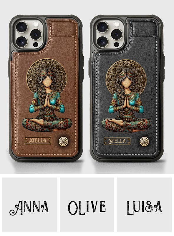 Lose Your Mind Find Your Soul - Personalized Yoga Wallet Phone Case