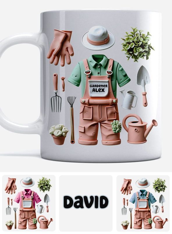 J'adore jardiner - Mug de jardinage personnalisé