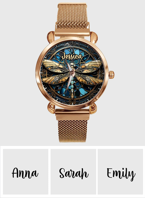 Beautiful Dragonfly - Personalized Dragonfly Women Hand Watch