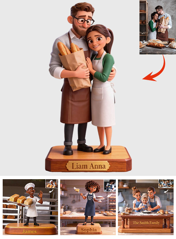 Love Baking, Baker Gift - Personalized Baking Custom Shaped Acrylic Plaque