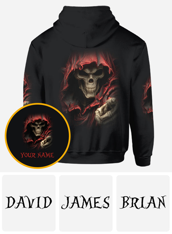 À ton tour - T-shirt personnalisé à motif de crâne intégral