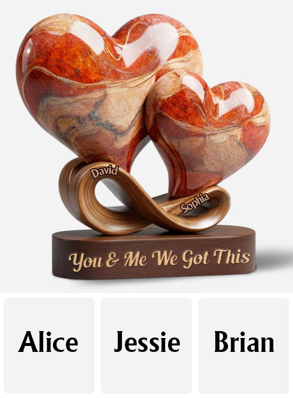 Tu seras toujours mon/ma « pour toujours » - Plaque acrylique personnalisée pour couple.