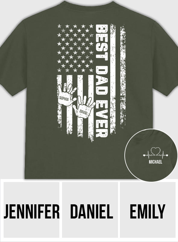 Meilleur papa du monde - T-shirt et sweat à capuche personnalisés pour papa