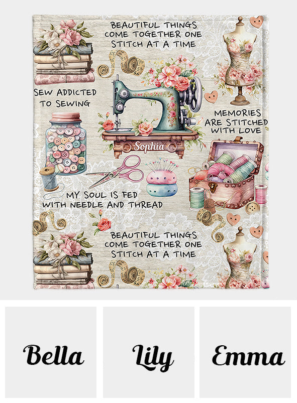 Accro à la couture - Couverture de couture personnalisée