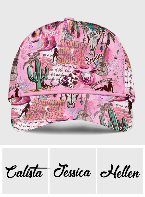 Casquette de cowgirl personnalisée Wild Soul Cowgirl - Casquette classique de cowgirl