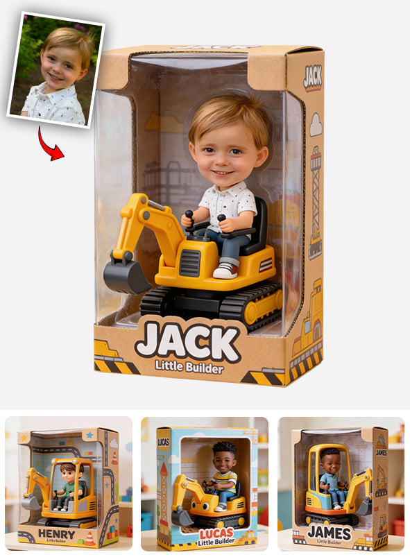 Petit Bâtisseur - Plaque acrylique personnalisée pour enfant