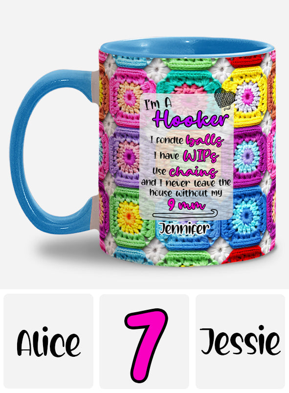 Cadeau pour les passionnés de crochet - Mug personnalisé à motif crochet
