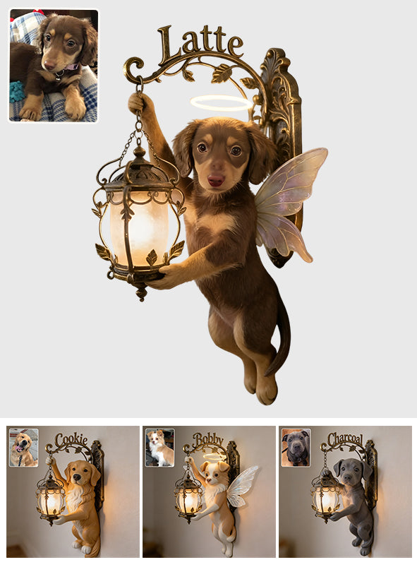 Les chiens illuminent ma vie - Plaque murale en bois personnalisée