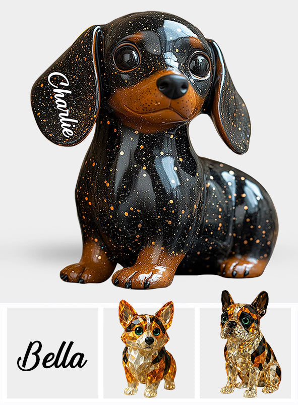 I Love My Dog - Personalized Dog Custom Shaped Acrylic Plaque