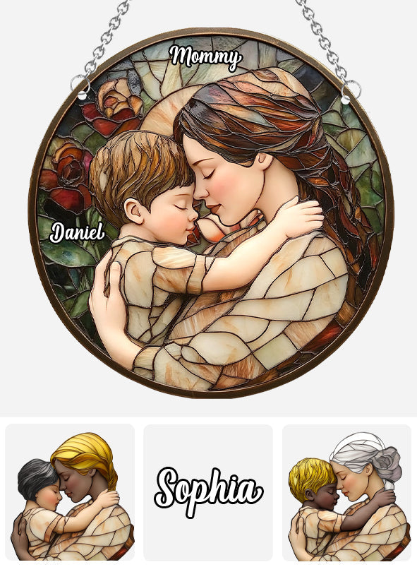 In My Mom Era - Personalized Mother Window Hanging Suncatcher Ornament