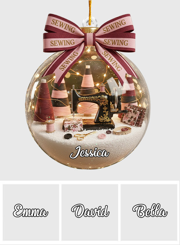 Sewing Lovers - Personalized Sewing Ornament