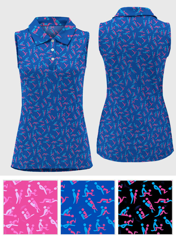 Cadeau amusant pour elle - Polo sans manches personnalisé pour couple