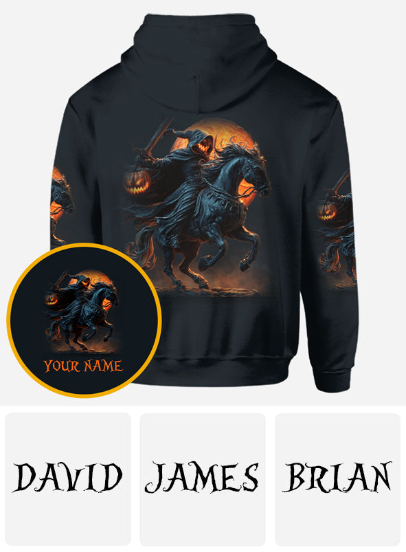 Bonjour les ténèbres - T-shirt personnalisé avec crâne intégral