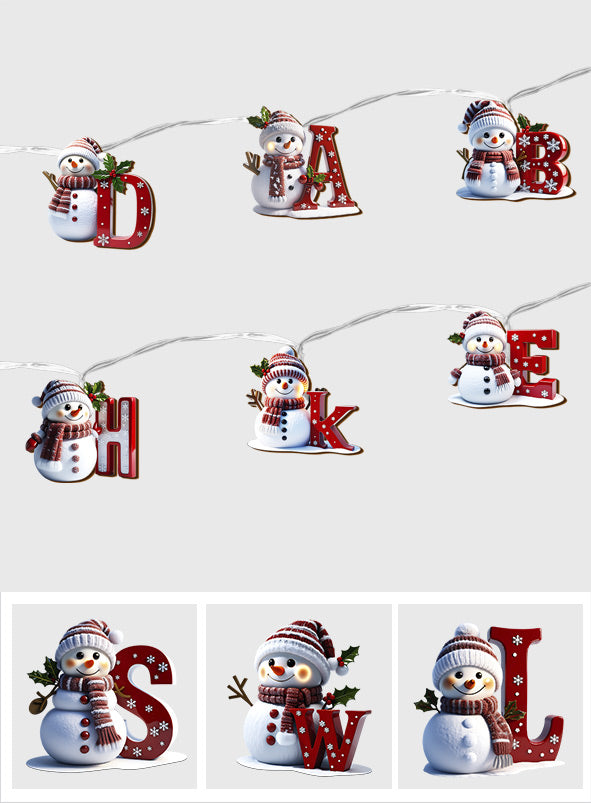 Famille heureuse - Guirlandes lumineuses personnalisées pour la famille