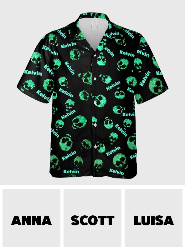 Cool Skull - Personalized Skull Hawaiian Shirt